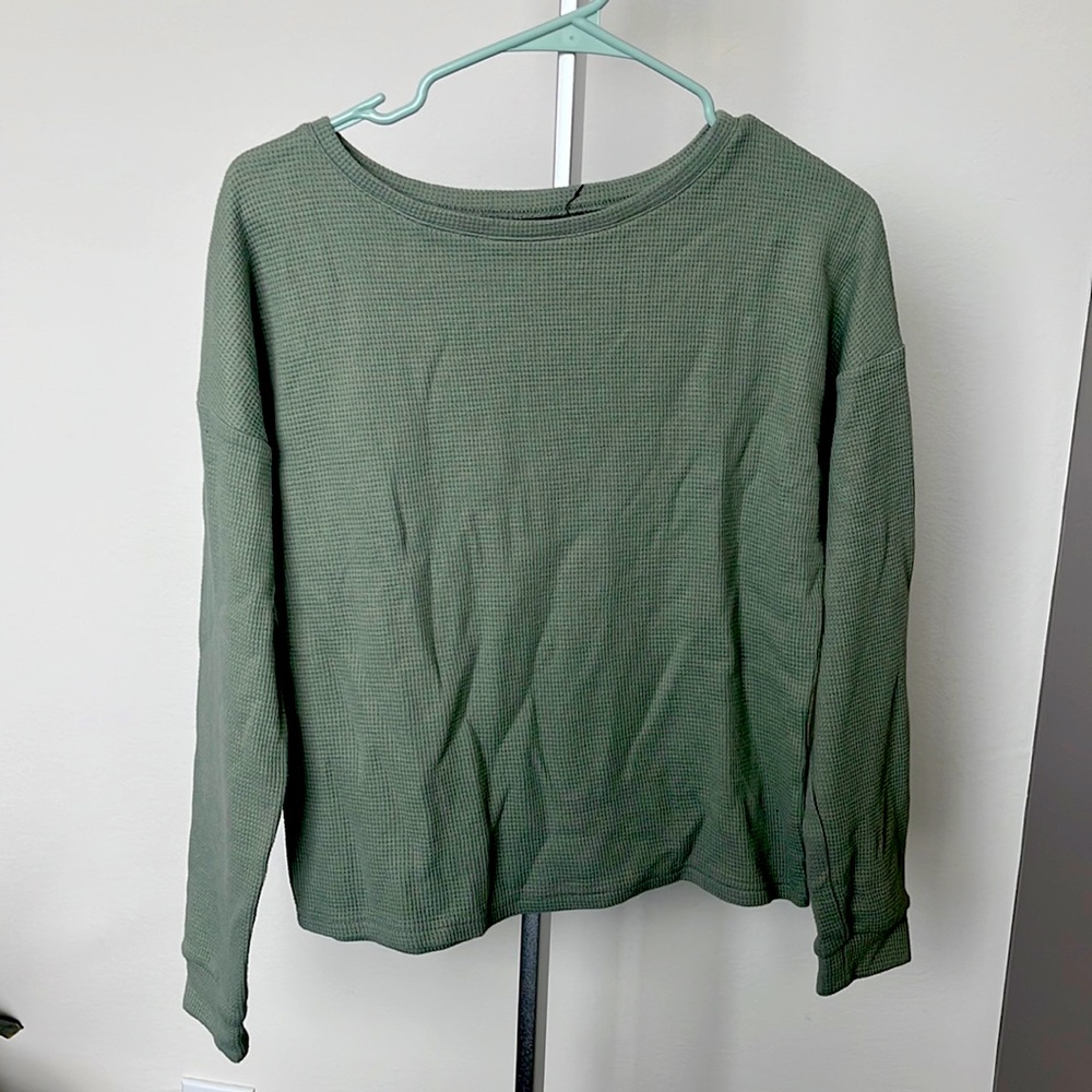 Longsleeve waffle top